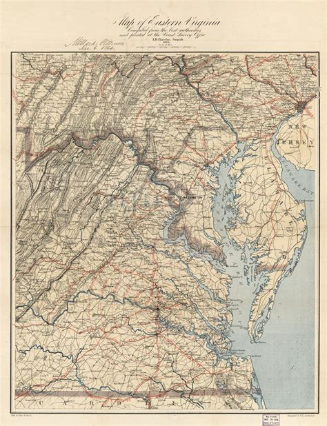 Map Of Eastern Virginia Library Of Congress
