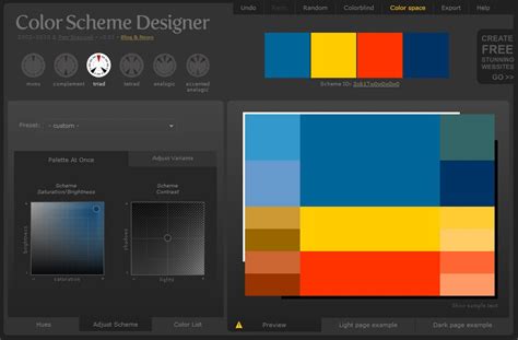 Create Color Schemes For Your Web With Color Scheme Designer