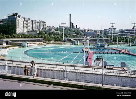 Der Moskwa Pool Moskauer Pool Moskau Russland Mitte 1960s Der