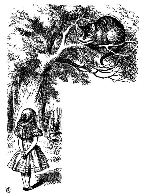Vintage Ephemera Book Illustration Cheshire Cat Alices Adve