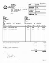 Photos of Credit Note Template