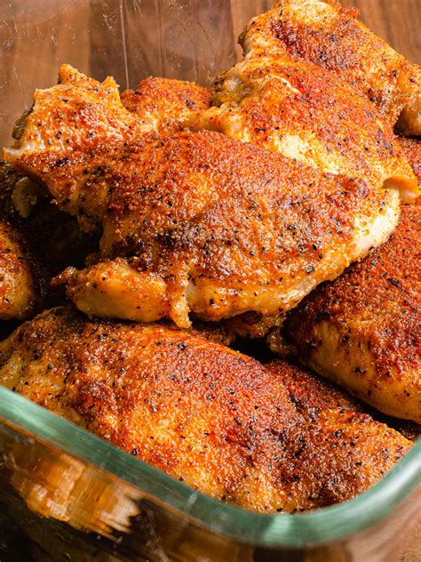 Easy Oven Baked Chicken Thighs Recipe One Pan Dinner Idea Easy