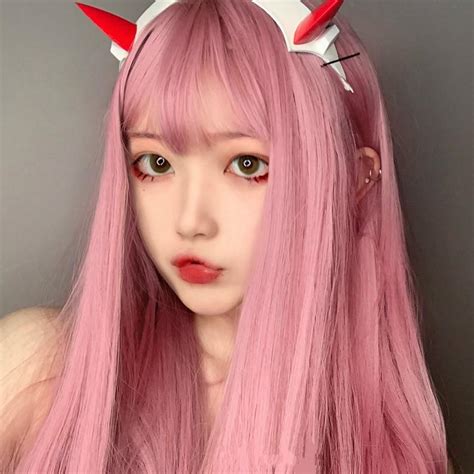 Hair Extensions Long Straight Wig Fake Hair Pink Wig Etsy Long Hair Wigs Pink Hair Wig