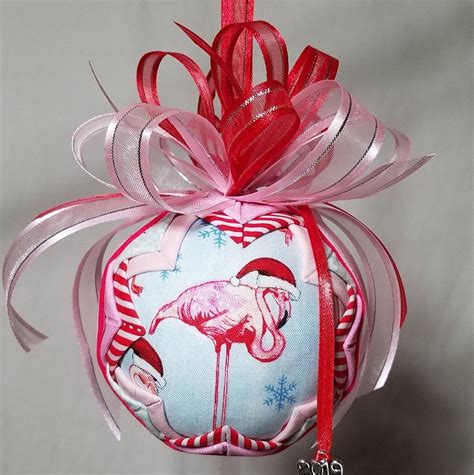 Flamingo Christmas Ornament, Pink Flamingo Decoration, Christmas