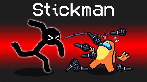 Stickman Mod In Among Us Youtube