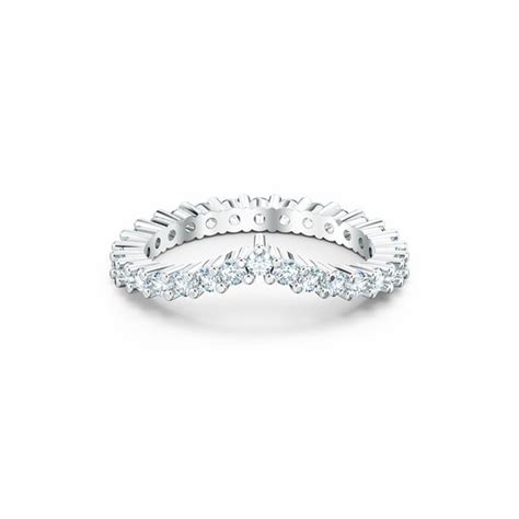 Swarovski Vittore Dames Ring Metaal Zilverkleurig 1750 Mm Maat