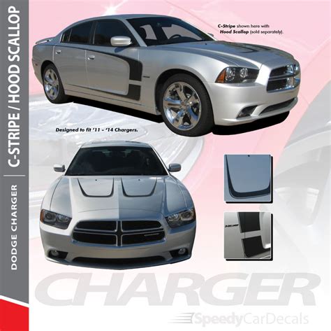 C Stripe 2015 2022 2023 Dodge Charger Rt Decals Hood And Side 3m