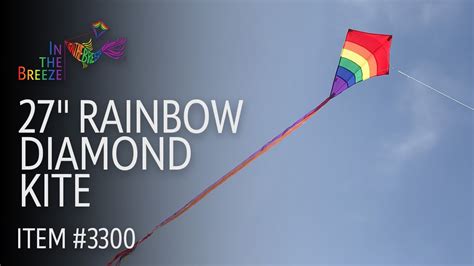 27 Rainbow Arch Diamond Kite In The Breeze Youtube