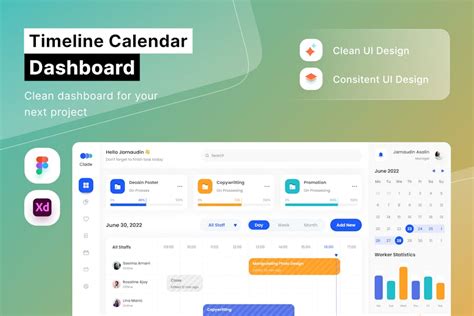 Timeline Calendar Task Dashboard Graphic Templates Envato Elements