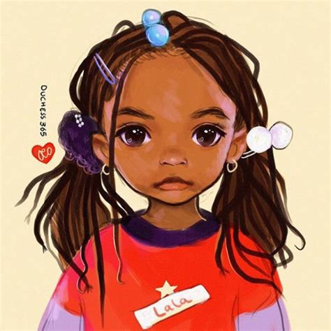 Black Women Pfp Hair Cartoon Braids Natural Afro Drawing African