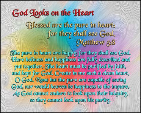 God Looks On The Heart Bible Verses Pinterest Bible And Wisdom