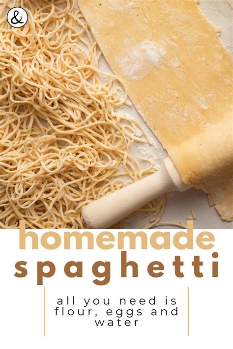 Homemade Spaghetti From Scratch • All Natural And Good • Recipes