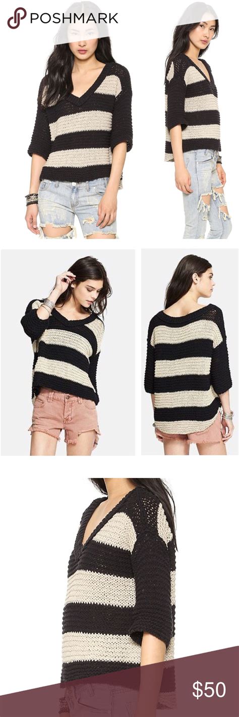 Free People Park Slope Striped Sweater Sweater Fashion Stripe Sweater Free People Sweater