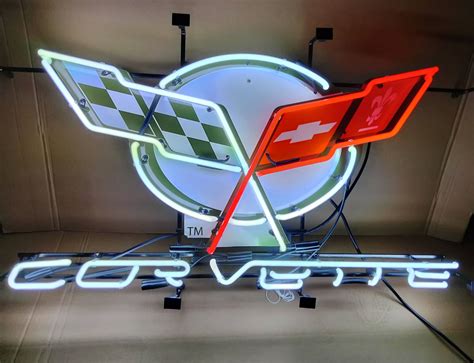 Corvette Neon Sign Chevrolet Corvette Neon Chevy Signs