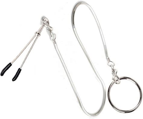 Nose Ring Bondage Metal Ring Leash Nose Hook Role Play Stainless Steel Chain Strap Nose Puller