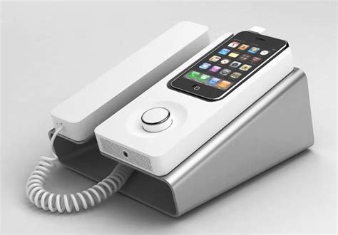 Desk Phone Dock Turns Iphone Into Wired Telephone Gadgetsin