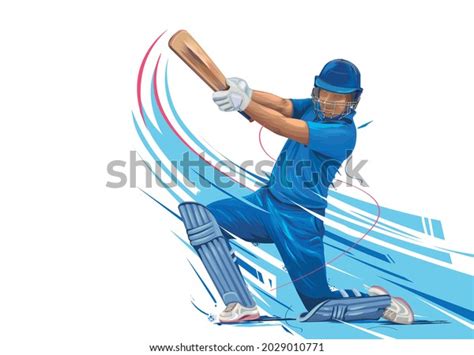 Cartoon Playing Cricket Over 2088 Royalty Free Licensable Stock