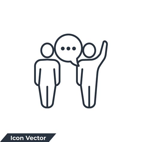 Ilustración De Vector De Logotipo De Icono De Comunicación Plantilla
