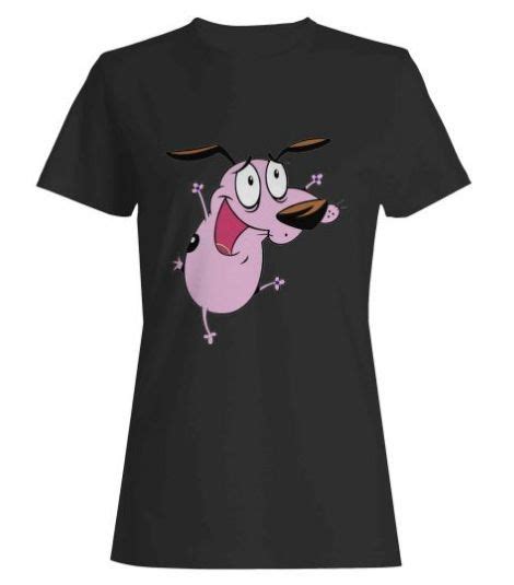 Courage The Cowardly Dog Ha Womans T Shirt T Shirt Mens Tshirts