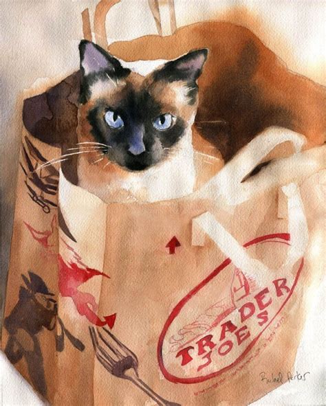 Pin By Angela On A Painted Cat Cat Art Print Cat Art Siamese Cats