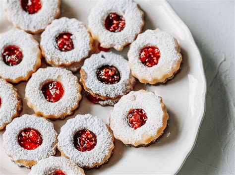 Shortbread Linzer Cookies With Raspberry Jam Chili And Tonic