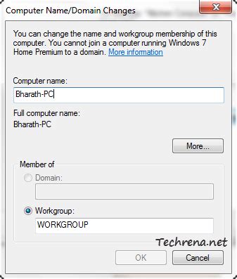 Computer name domain changes windows 7 or delete computer name from imaged windows setup? How To Change Computer Name In Windows 7 - TECHRENA