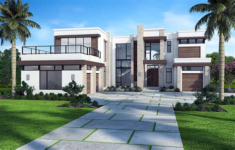 Modern Style House Plan 52929 With 7621 Sq Ft 5 Bed 5