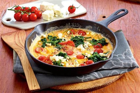 Flotte Spinatfrittata mit Feta Rezept LECKER