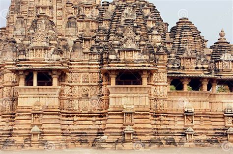 Stone Walls Of Designed In 10th Century Hindu Temple In Ancient Indian