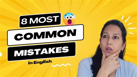 8 Common Mistakes In English Mistakesinenglish Improveyourenglish