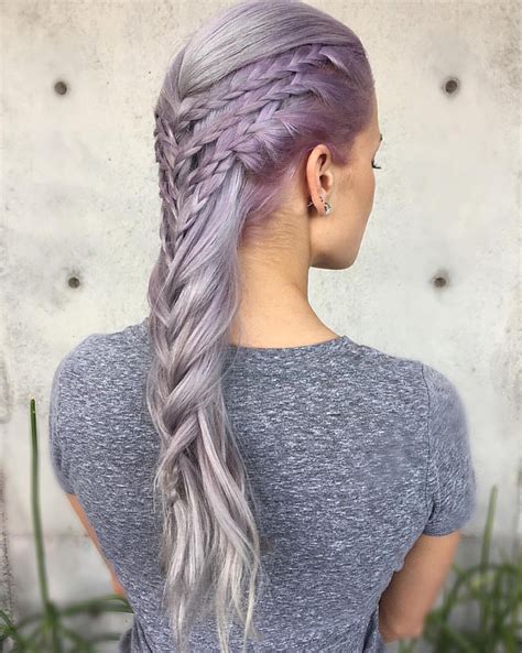 Game Of Thrones Braided Style And Lavender Hair Color Braids By Tanner