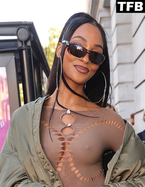 Hot Leak Jourdan Dunn Flashes Her Nude Tits Wearing A See Through Jumpsuit At Poster Girl