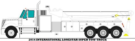 2014 International Lonestar Super Tow Truck By Mcspyder1 On Deviantart