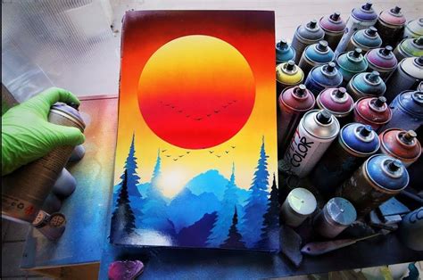Two Suns Spray Paint Art Tutorial By Skech Spray Paint Art Spray