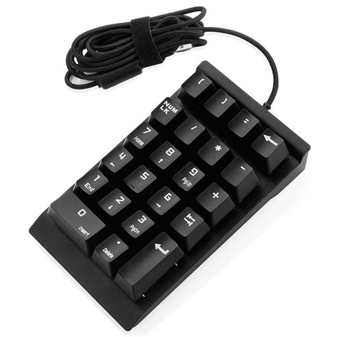 22 Keys Usb Mini Mechanical Numeric Keypad Digital Keyboard Numpad For