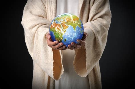 Jesus Holding The World In His Hands Stock Image Image Of Christ