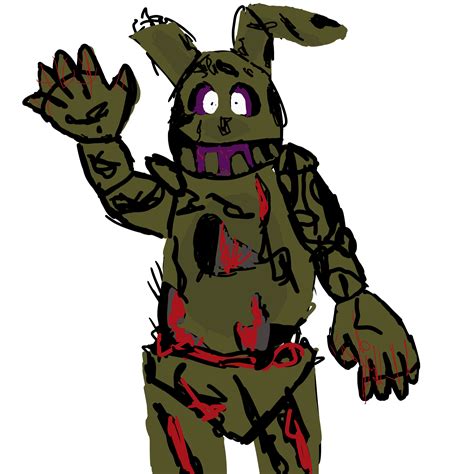 Spring Trap Pictures To Color Fnaf Springtrap Coloring Page Free