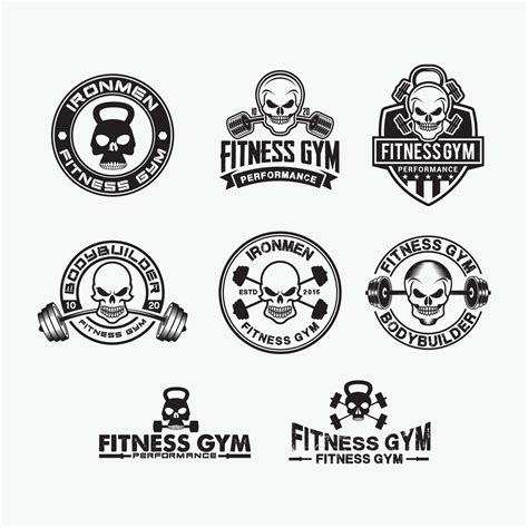 Emblemas E Logotipos Do Ginásio De Fitness Modelos De Design De Vetor