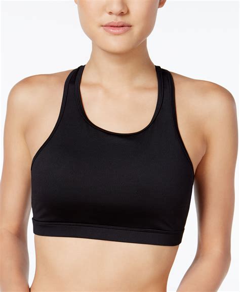 Jessica Simpson The Warm Up Juniors' Mesh-Back Sports Bra, Only at Macy