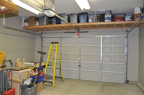 Garage Shelving Above Garage Door A Space Saving Solution Ash In The
