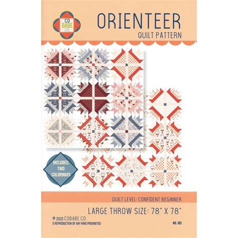 Orienteer Quilt Pattern Cobabe Co 103 Fat Quarter Shop