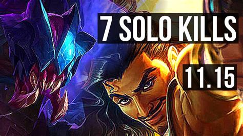 Rek Sai Vs Akshan Top Defeat Solo Kills Legendary Br Master V Youtube