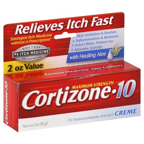 Cortizone 10 Anti Itch Cream Maximum Strength 2 Oz Health And Wellness First Aid
