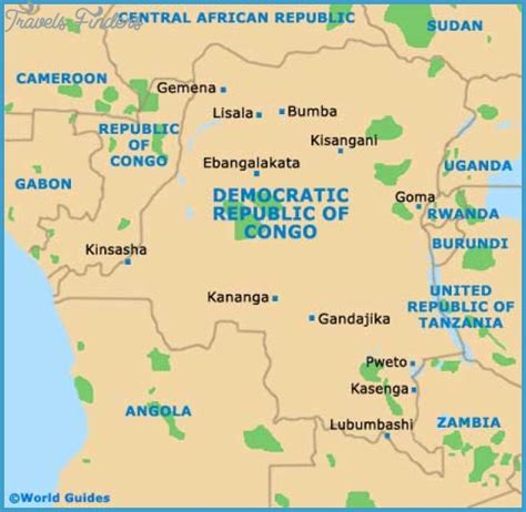 Congo Democratic Republic Subway Map Travelsfinderscom