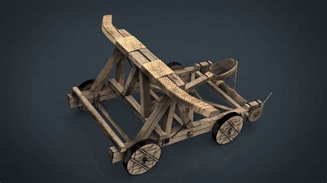 3d Medieval Catapult Cgtrader