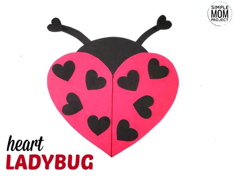 Easy Diy Valentines Day Ladybug With Free Printable Templates Simple