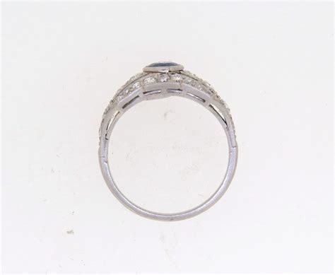 Art Deco Sapphire And Diamond Cluster Ring Berridges Jewellers