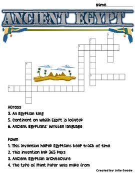 Make a crossword puzzle make a word search from a reading assignment make a word search from a list of words. Ancient Egypt and China Crossword Puzzles | Techie teacher ...