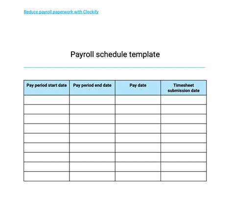 Free Excel Payroll Template