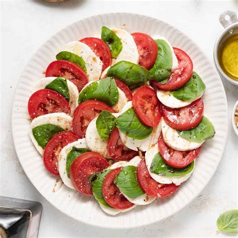 Caprese Salad With Pine Nuts Cheese Knees